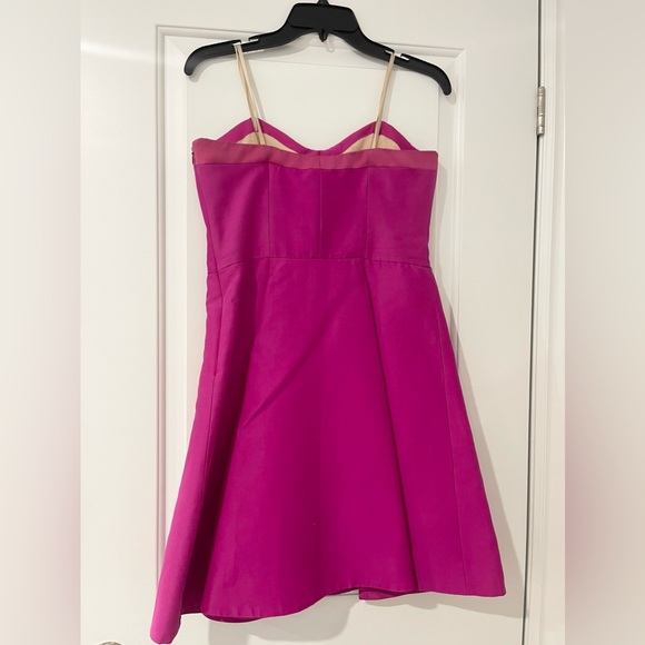 Bright Fuchsia strapless Dress. Worn 2-3 times. - Picture 5 of 7